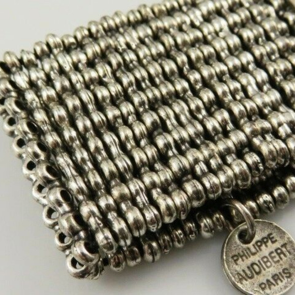 Philippe Audibert Bracelet w/ Rhinestone Panels - Picture 2 of 8